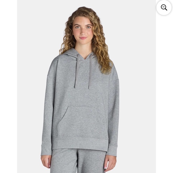 Athletic Works Super Soft Joggers and Hoodie Set Sweatshirt Sweatsuit Gray - Picture 3 of 10